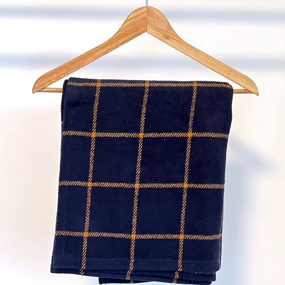 Plaid Poncho Cape Navy | Medium | Brand: Double Zero - Picture 6 of 6